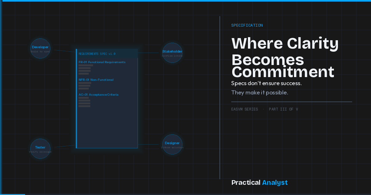 Specification: Where Clarity Becomes Commitment